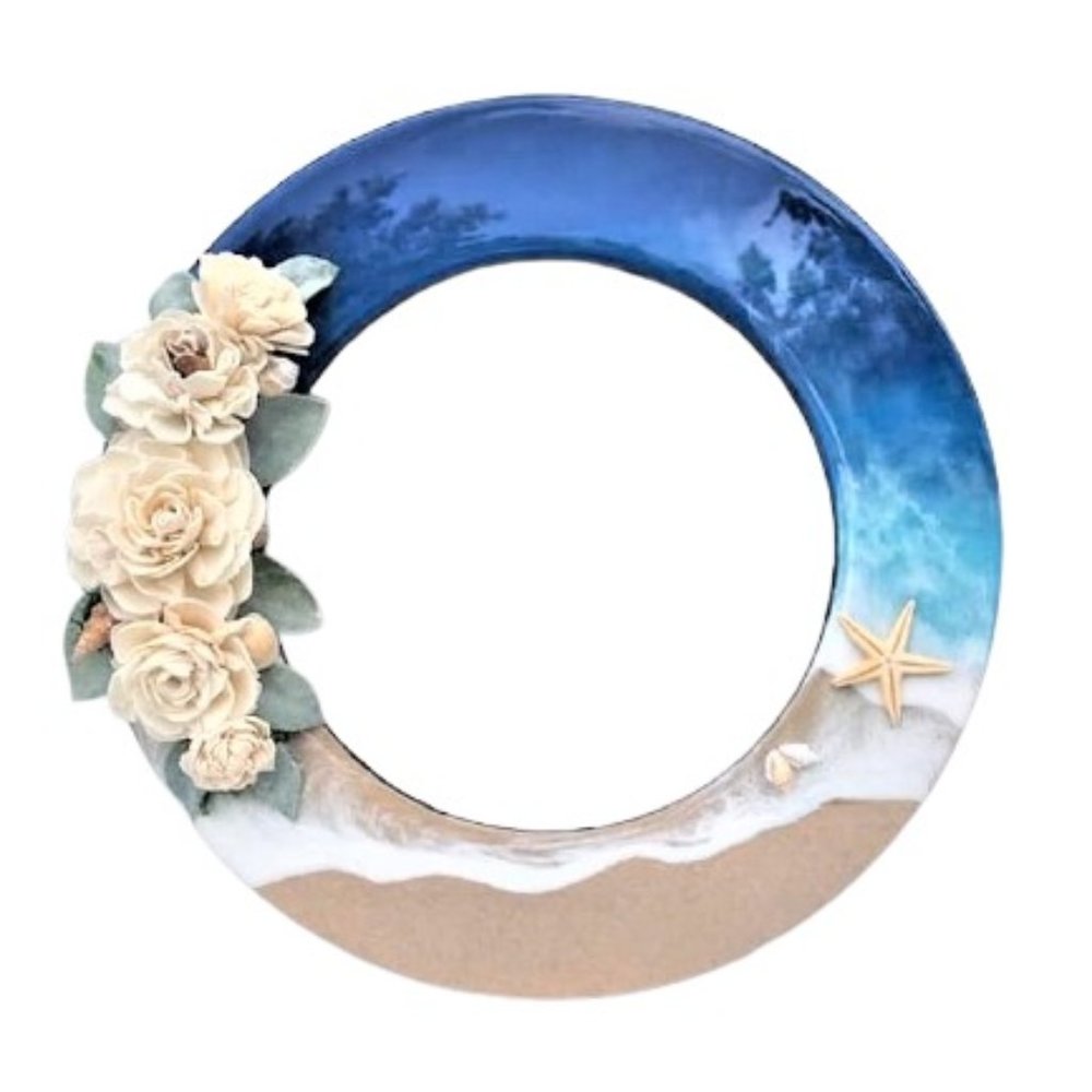 Beach Round Wreath Wall Art